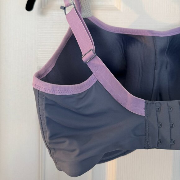 EUC Panache Women's Ultimate High Impact Underwire Sports Bra, Gray, Size 32G - Picture 11 of 16